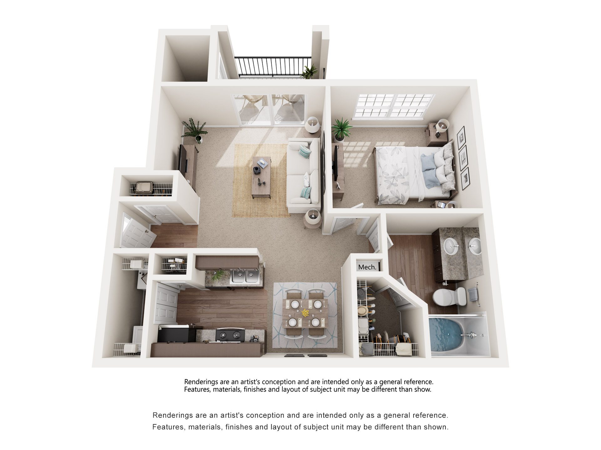 Floor plan layout diagram for 1A